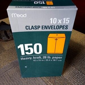 Mead heavy duty Kraft clasp envelopes -96 ct